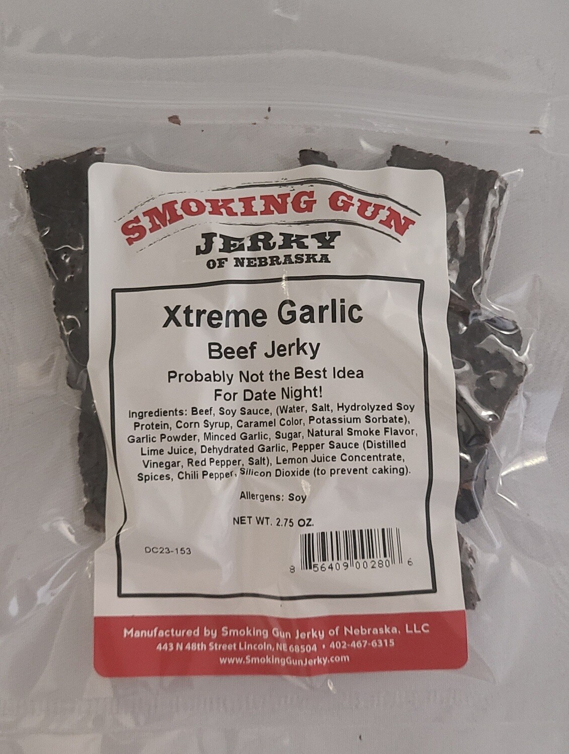Xtreme Garlic Beef Jerky - 2.1 oz pkg.
