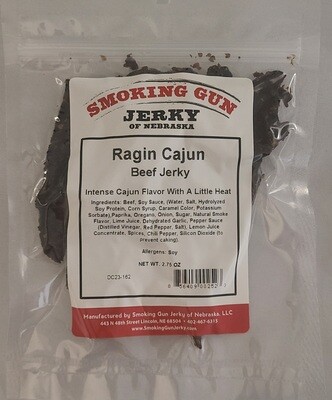 Ragin Cajun Beef Jerky, 2.75 oz. Pkg.