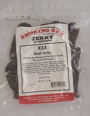 XXX-Treme  Beef Jerky, 2.75 oz. Pkg.