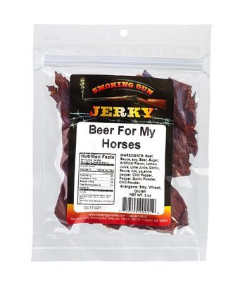 Beer For My Horses Beef Jerky, 2.75 oz. Pkg.