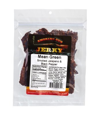 Mean Green Beef Jerky, 2.75 oz. Pkg.