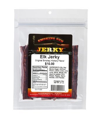 Elk Jerky, Mild Hickory Flavor 2.1 oz. Pkg.