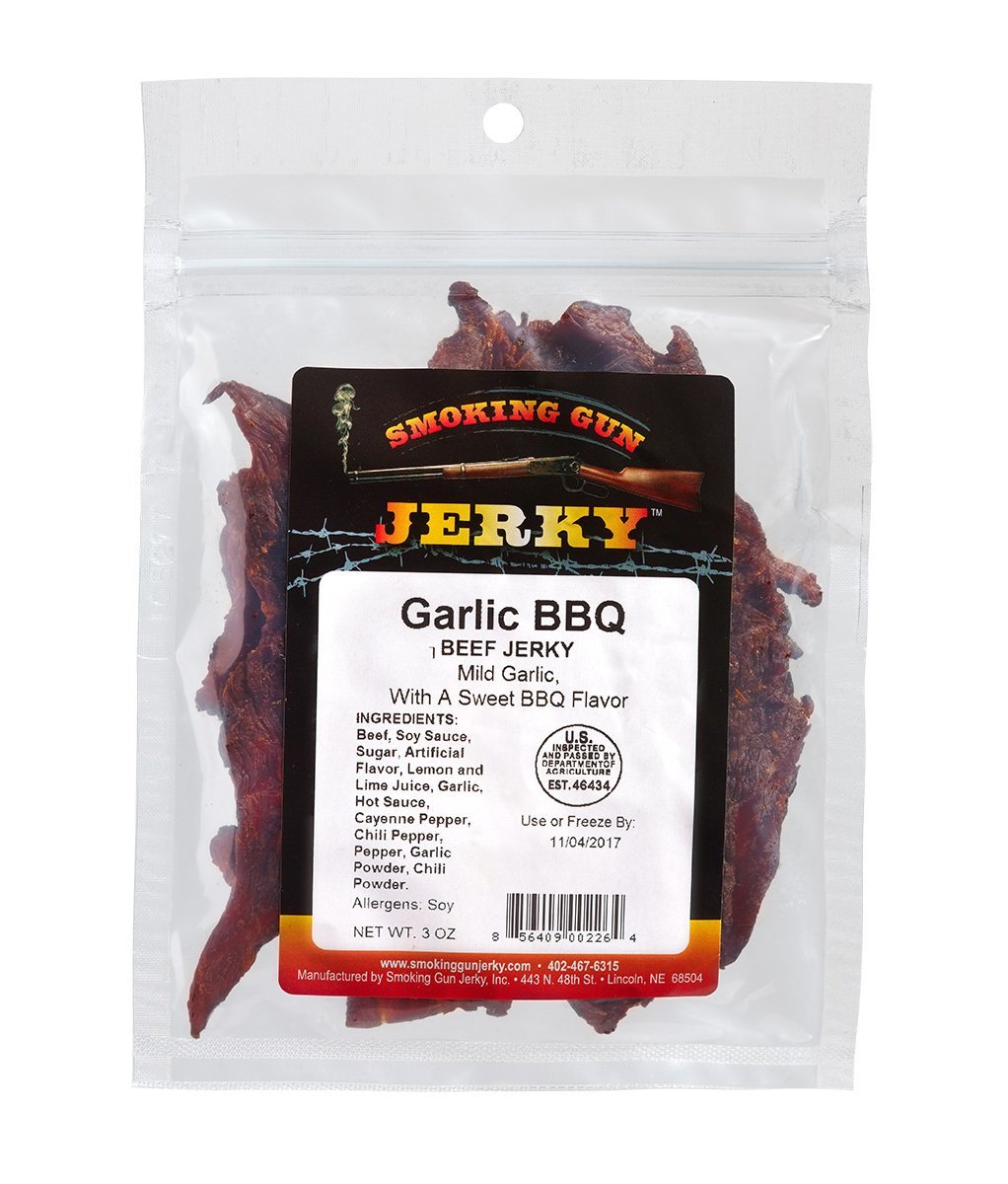 Garlic BBQ Beef Jerky 2.75 oz. Pkg.