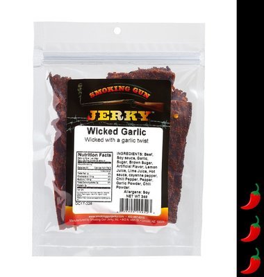 Wicked Garlic Beef Jerky, 2.75 oz. Pkg.