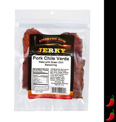 Pork Chile Verde Jerky, 2.75oz. Pkg.
