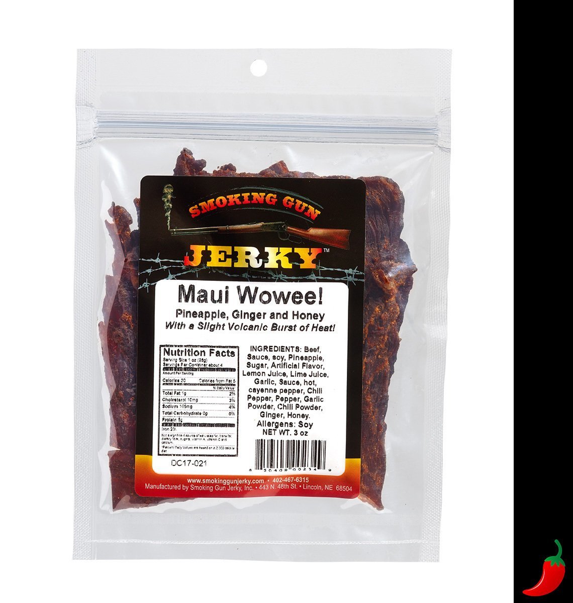 Maui Wowee! Beef Jerky, 2.75 oz. Pkg.