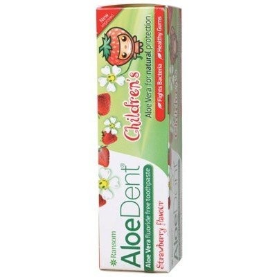 ALOE DENT Children's Toothpaste Strawberry Flavour - Fluoride Free 50ml