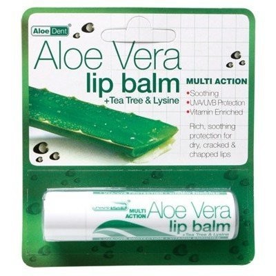 ALOE DENT Aloe Vera Lip Balm with Tea Tree & Lysine 4g