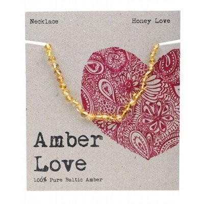 AMBER LOVE Honey Love Baltic Amber Children's Necklace 33cm