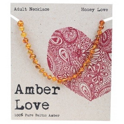 AMBER LOVE Necklace Honey ADULT 46cm