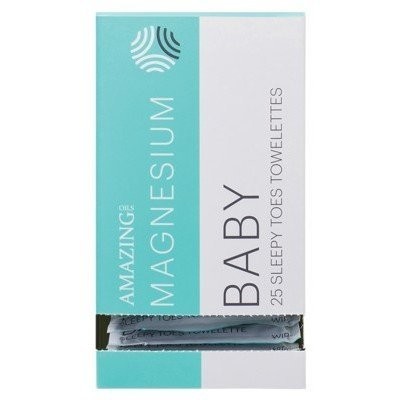 AMAZING OILS Magnesium Baby Sleepy Toes Towelettes - 25