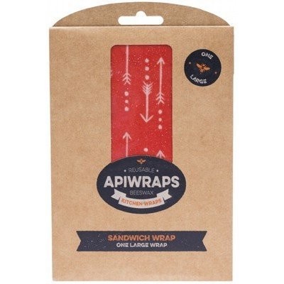APIWRAPS reusble Beeswax Wraps Sandwch