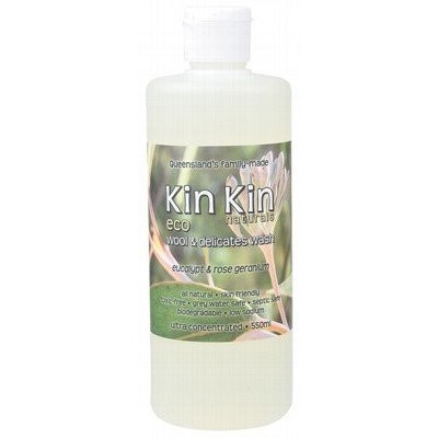 KIN KIN NATURALS Wool & Delicates Wash Eucalypt & Rose Geranium 550ml