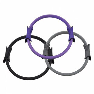 Foam covered pilates ring with padded grips, flex resistance for strengthen and tone. Allcare