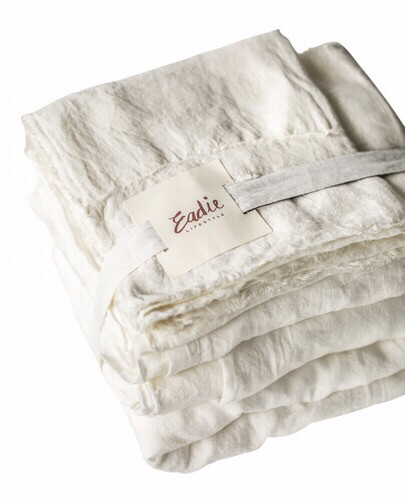 Linen Sheet Set White K