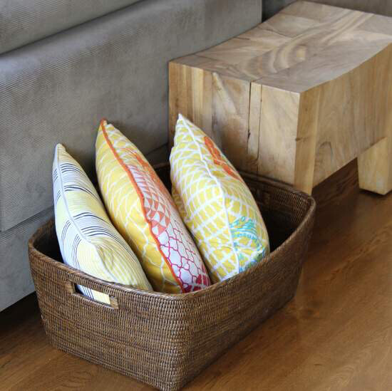 Family Basket 60 x 50 x 25 (2 colours) Antique Brown