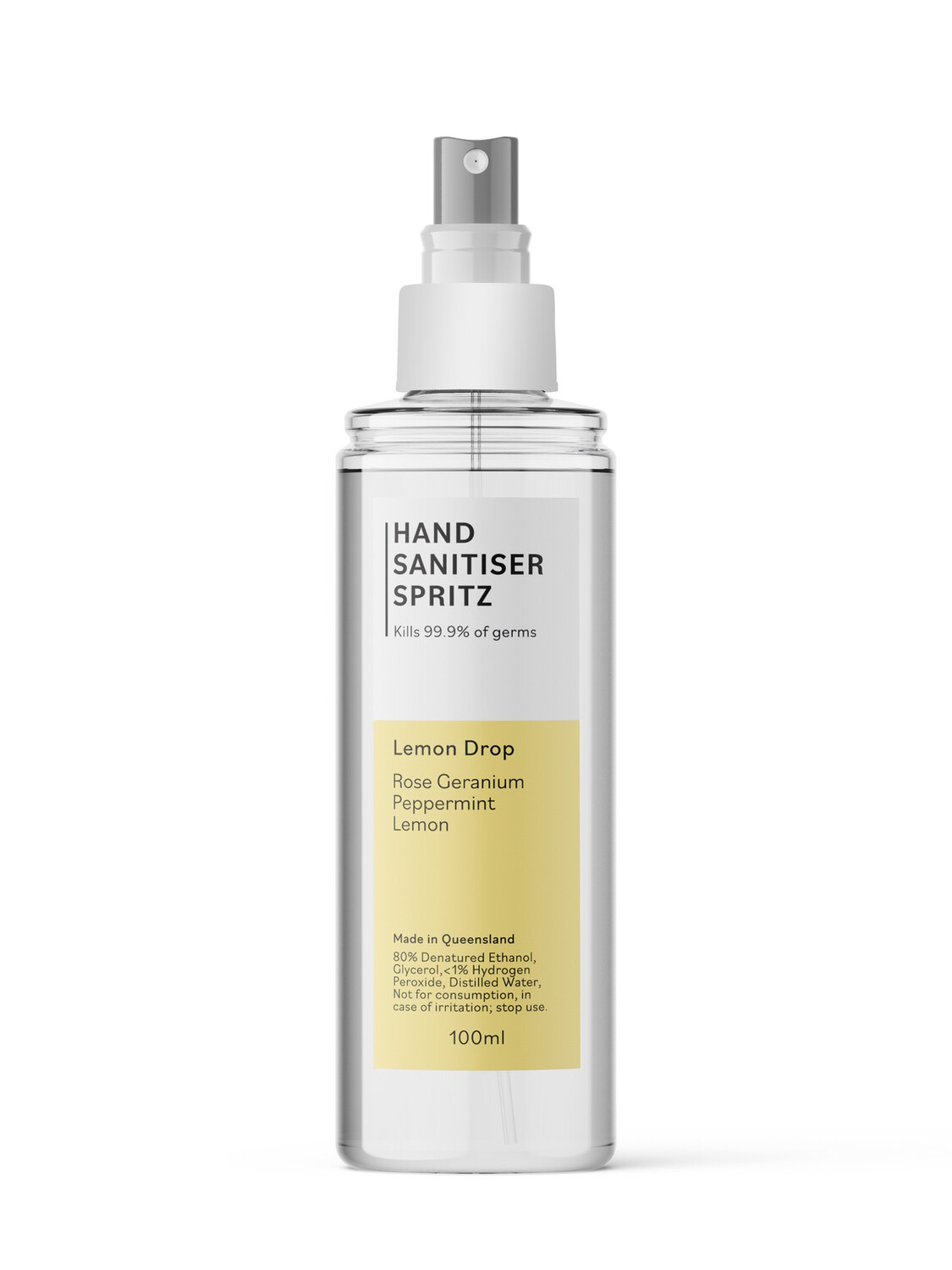 Hand Sanitiser Spritz - Lemon Drop Blend - 100ml