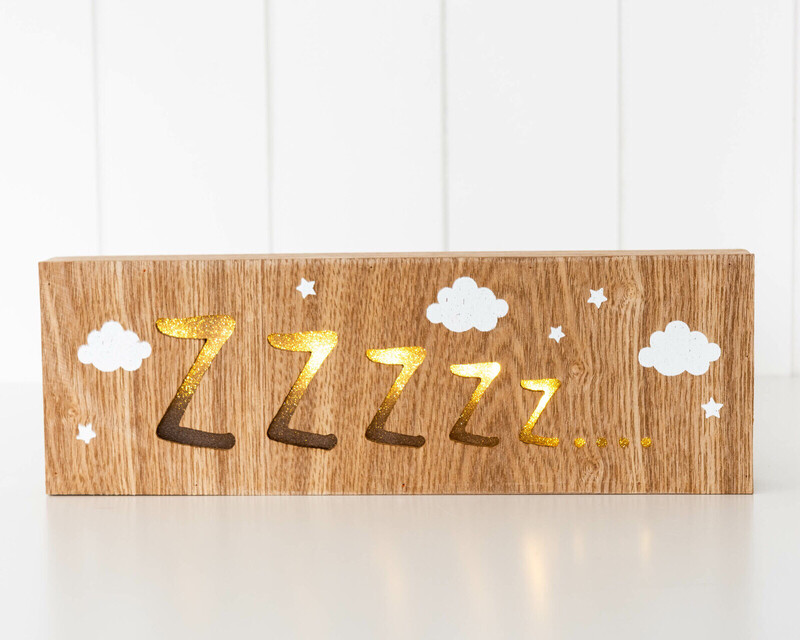 LED Light Box - Catching Zzzzz - 30x10x3