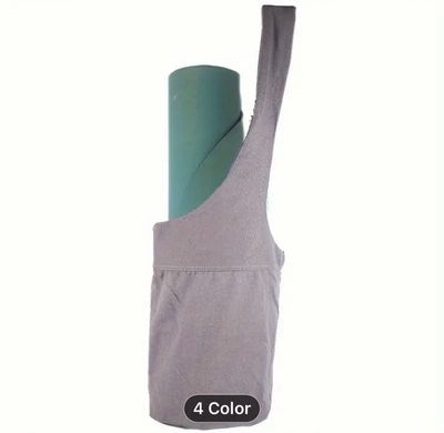 Eco-Friendly Solid Color PU Natural Rubber Yoga Mat - 5mm Thick Non-Slip Exercise Mat with Carrying Tote Bag for Home Workout, Yoga, Pilates, and Floor Exercises