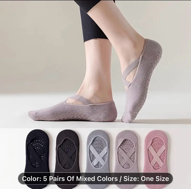 Women's Non-Slip Yoga Socks with Silicone Grip - Breathable Cotton Blend, Low-Cut Ankle Length for Pilates & Ballet Barre Workouts, Solid Color, Hand Wash Only Women's Non-Slip Yoga Socks with Silicone Grip - Breathable Cotton Blend, Low-Cut Ankle Length for Pilates & Ballet Barre Workouts, Solid Color, Hand Wash Only
