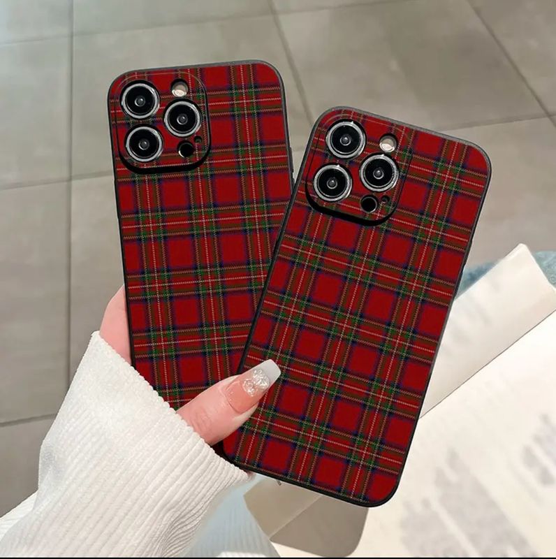 New Simpson Tartan Red Check Pattern Pattern Liquid Silicone Mobile Phone Case Full-Body Protection Shockproof TPU Soft Rubber Case for Men Women for Iphone 15 14 13 12 11 XS XR X 7 8 6S Mini Pl New Simpson Tartan Red Check Pattern Pattern Liquid Silicone Mobile Phone Case Full-Body Protection Shockproof TPU Soft Rubber Case for Men Women for Iphone 15 14 13 12 11 XS XR X 7 8 6S Mini Pl