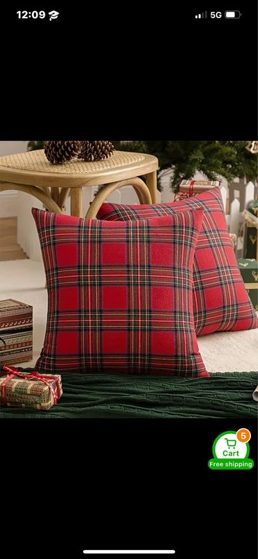 New Simpson 2pcs Vintage Cushion Christmas Plaid Throw Pillow Covers, Red & Green, Zip Closure - Perfect for Farmhouse Holiday Decor (Pillow Inserts Not Included) New Simpson 2pcs Vintage Cushion Christmas Plaid Throw Pillow Covers, Red & Green, Zip Closure - Perfect for Farmhouse Holiday Decor (Pillow Inserts Not Included)
