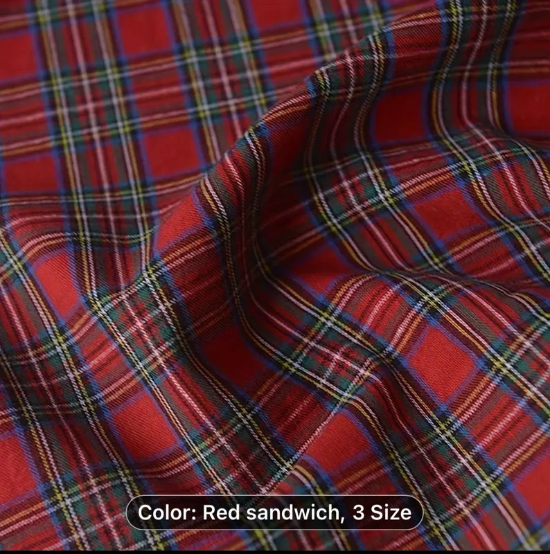 New Simpson Plaid Polyester Blend Fabric by the Yard - Hand Wash Only, Cut for Quilting, DIY Sewing Projects, Sofa, Curtain, Bag, Cushion & Furniture Cover, Red Tartan Pattern New Simpson Plaid Polyester Blend Fabric by the Yard - Hand Wash Only, Cut for Quilting, DIY Sewing Projects, Sofa, Curtain, Bag, Cushion & Furniture Cover, Red Tartan Pattern