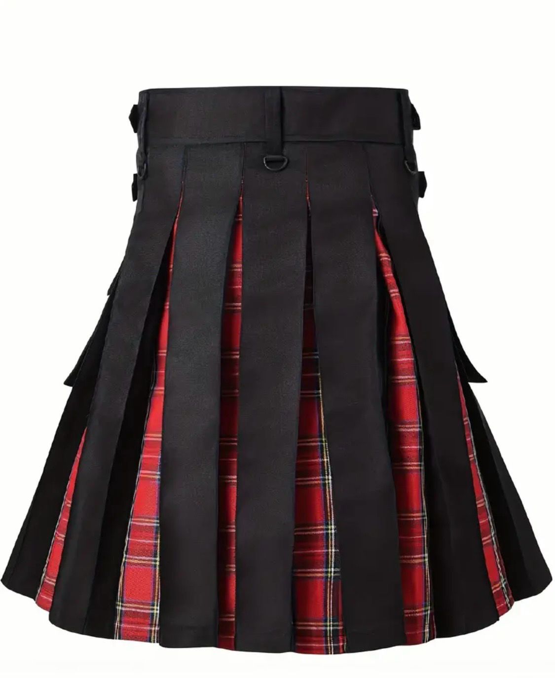 New Simpson Plaid Pattern Print Tartan Pleated Skirt For Men, Spring & Summer Popular Clothing, Kilt