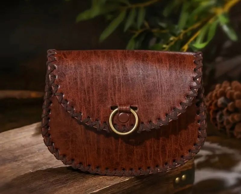 Viking Retro Classic Men's Waist Pack With Belt Strap, 2 Colours, Vintage Medieval Style Portable Side Bag, Sporran, Comfortable