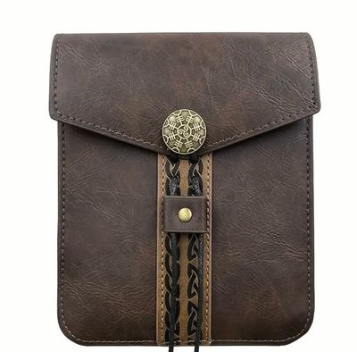 Vintage Style Sporran, Flap Belt Pack For Men, Classic Portable Waist Pouch, 2 Colours