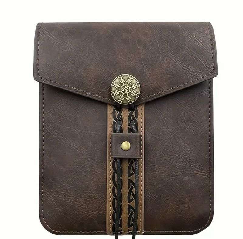 Vintage Style Sporran, Flap Belt Pack For Men, Classic Portable Waist Pouch, 2 Colours