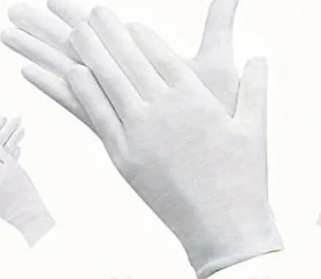Cotton Gloves - Medium Size Soft Stretchable Lining Gloves for Coin Jewelry Inspection, Breathable, Lead-Free Fabric, Non-Waterproof, Machine Washable - Household Cleaning & Handling Supplies Cotton Gloves - Medium Size Soft Stretchable Lining Gloves for Coin Jewelry Inspection, Breathable, Lead-Free Fabric, Non-Waterproof, Machine Washable - Household Cleaning & Handling Supplies