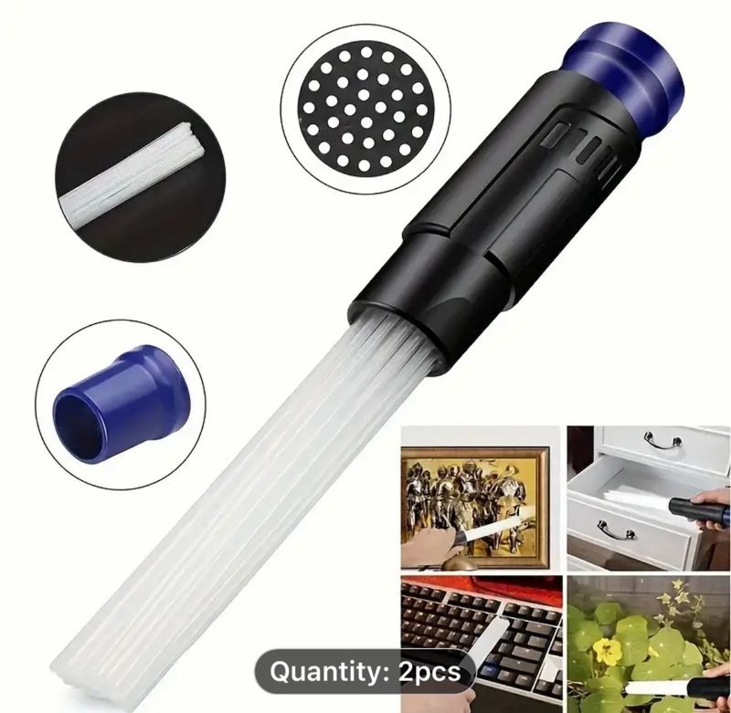 Universal Vacuum Dust Cleaner Attachment with Suction Tubes (2-Pack) – Flexible Brush Tool for Efficient Cleaning, Ideal for Home, Car, Keyboards, and Tight Spaces Universal Vacuum Dust Cleaner Attachment with Suction Tubes (2-Pack) – Flexible Brush Tool for Efficient Cleaning, Ideal for Home, Car, Keyboards, and Tight Spaces