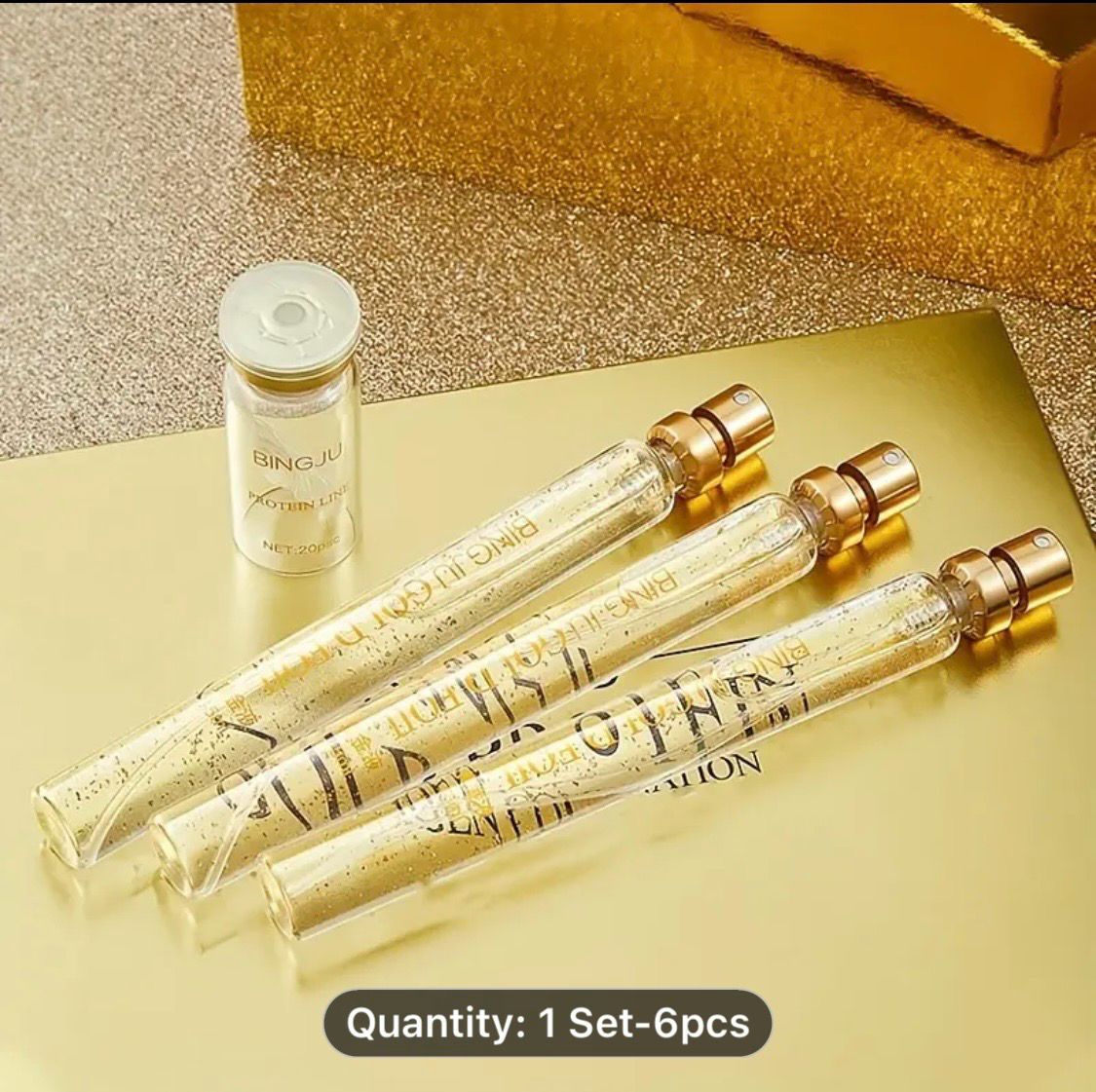 Luxurious Golden Collagen Skincare Set - Includes Liquid & Protein Thread, Hydrating & Firming, Fine Pore Refinement, Smooths Skin -Perfect Gift for Birthdays, Valentine's, Mother's Day, Fatther's Day