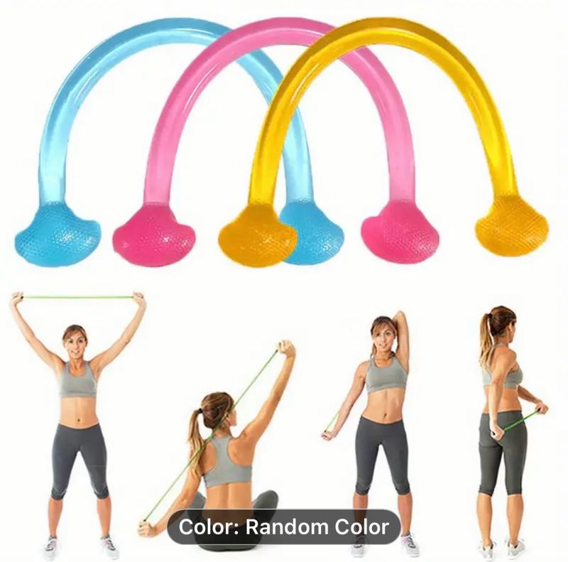FlexiFit Silicone Resistance Band - Universal Thermoplastic Rubber Elastic Pull Rope for Yoga, Pilates, Sports, and Exercise - Durable Fitness Stretch Band for Home Workout FlexiFit Silicone Resistance Band - Universal Thermoplastic Rubber Elastic Pull Rope for Yoga, Pilates, Sports, and Exercise - Durable Fitness Stretch Band for Home Workout