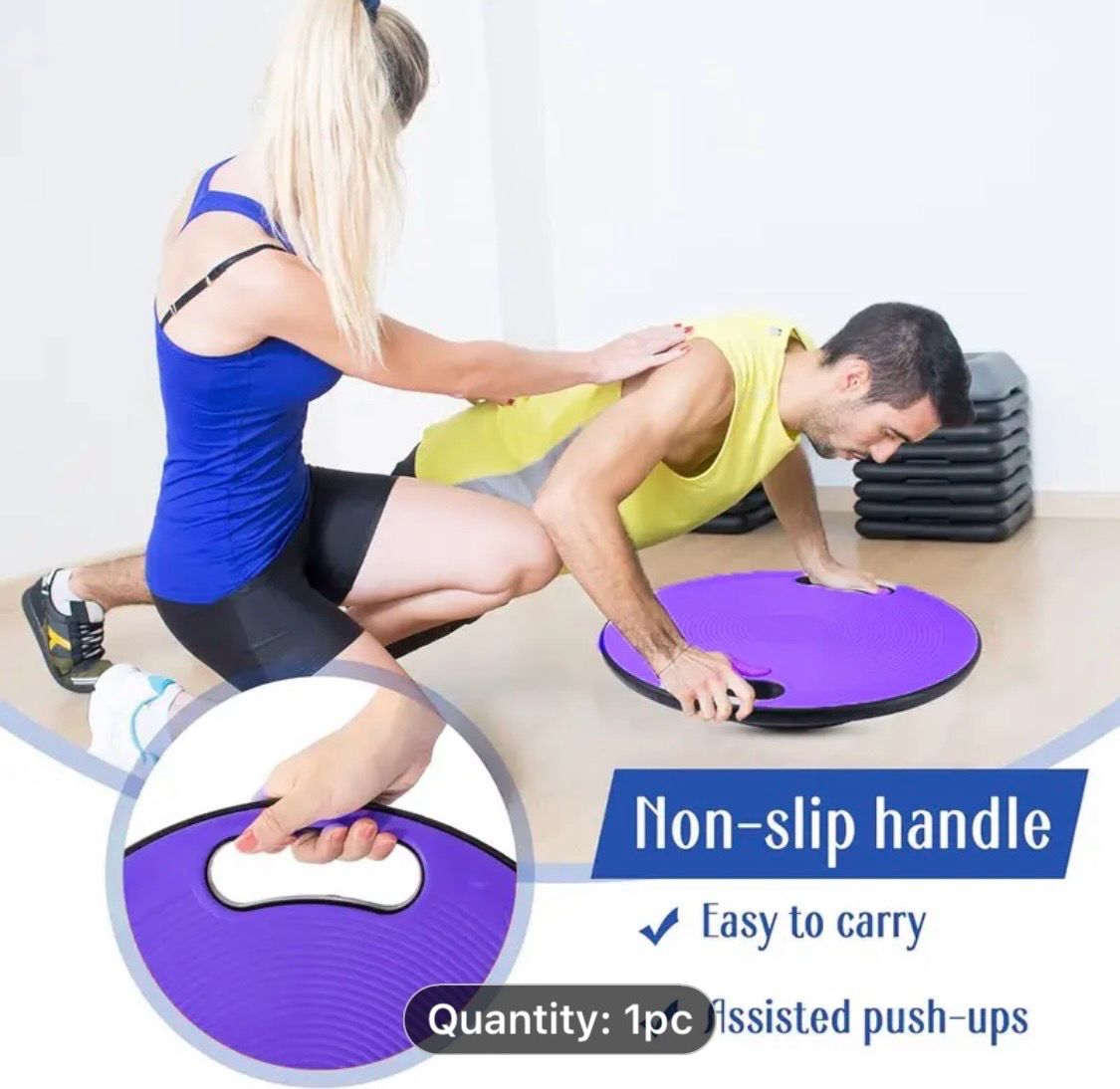 Premium Balance Board for Home Fitness - Enhances Coordination & Rehabilitation, Durable ABS Material, Ideal for Yoga & Training