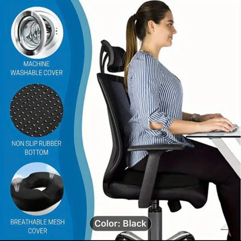Memory Foam Donut Pillow - Portable Orthopedic Hemorrhoid Pillow Cushion Support Pad For Tailbone Pain, Hemorrhoids, Prostate, Pregnancy, Coccyx, Sciatica, Coccyx, Post Natal & After Surgery Memory Foam Donut Pillow - Portable Orthopedic Hemorrhoid Pillow Cushion Support Pad For Tailbone Pain, Hemorrhoids, Prostate, Pregnancy, Coccyx, Sciatica, Coccyx, Post Natal & After Surgery