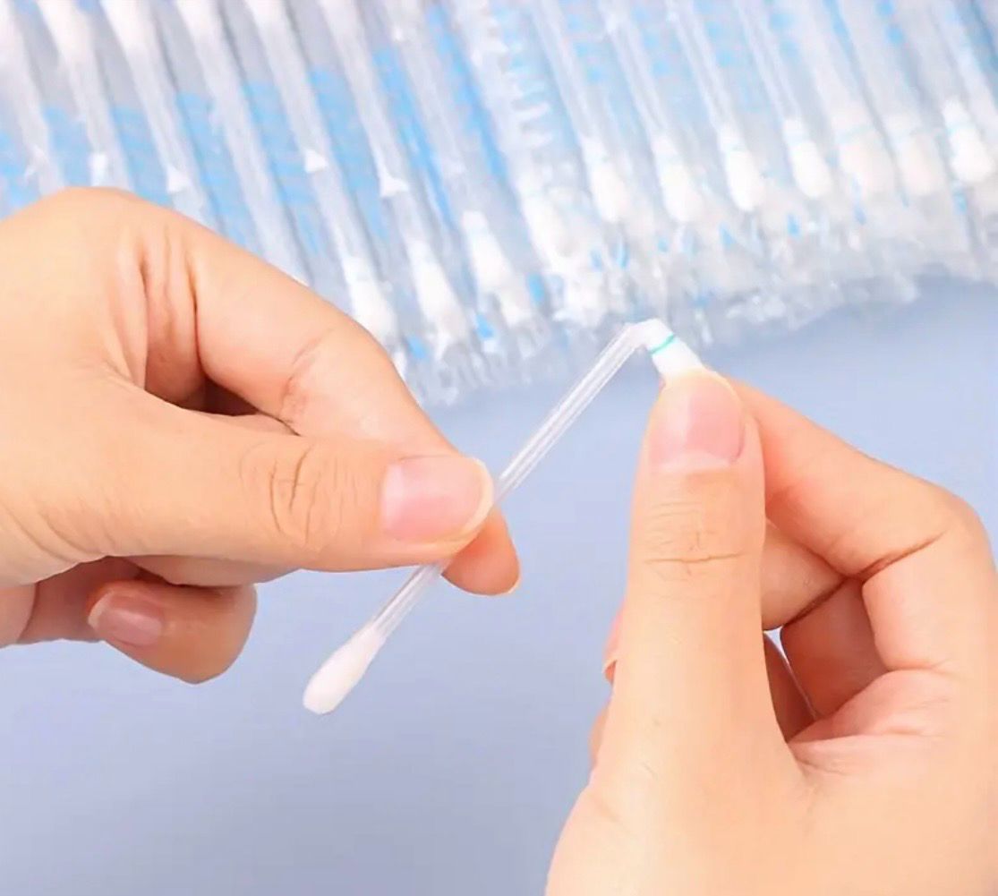 Value Pack 100pcs/set Disposable Alcohol Cotton Swabs, Alcohol Cotton Swabs For Wound Care, 75% Alcohol Cotton Swabs, Individually Wrapped Disinfection Swabs, Portable Emergency Supplies