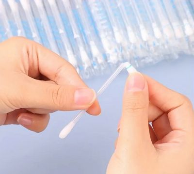 Value Pack 100pcs/set Disposable Alcohol Cotton Swabs, Alcohol Cotton Swabs For Wound Care, 75% Alcohol Cotton Swabs, Individually Wrapped Disinfection Swabs, Portable Emergency Supplies