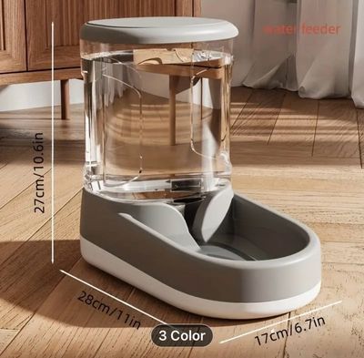 Automatic Pet Feeder and Water Dispenser Set - Gravity-Operated Food Station for Cats and Dogs, Non-Electric Indoor Feeding Solution.