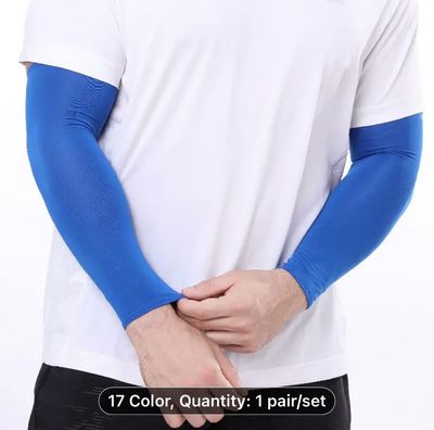 Safeguard Your Skin with Ice Silk Sleeves: Ideal for Both Men and Women Engaging in Outdoor Sports and Activities!