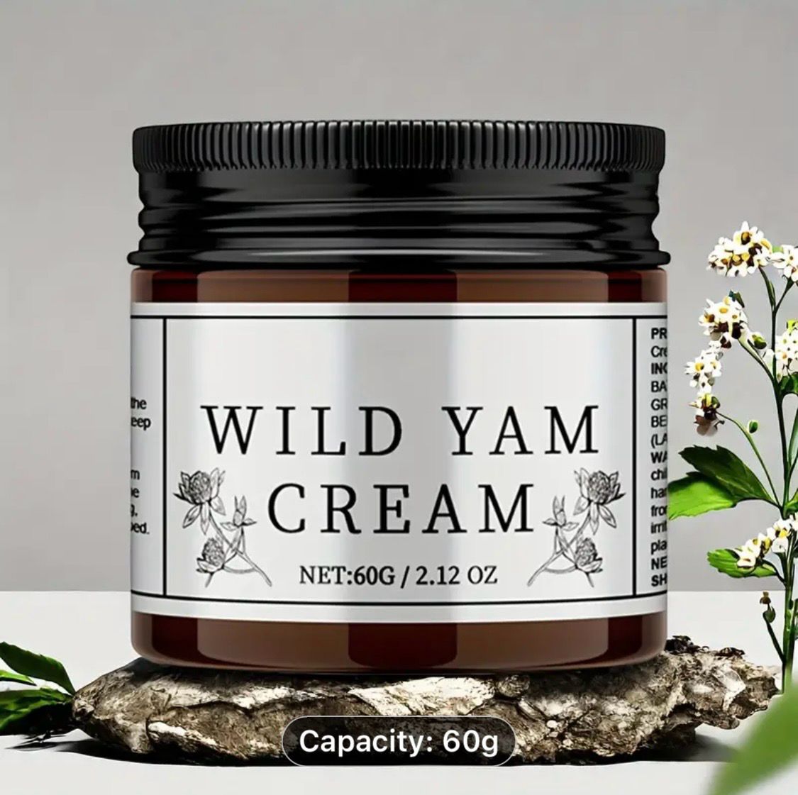 MaggicClean Wild Yam Root Cream, 60g/2.12oz, a skin tone enhancer infused with Red Clover Extract, Chasteberry, Olive Oil, Avocado Oil, and Cacao Butter. This non-greasy summer moisturizer promo
