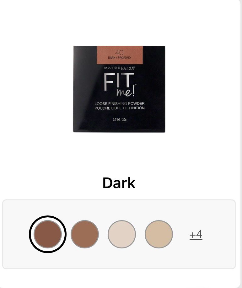 MAYBELLINE FIT ME LOOSE FINISHING POWDER True-to-tone lightweight coverage sets makeup for a soft matte look.