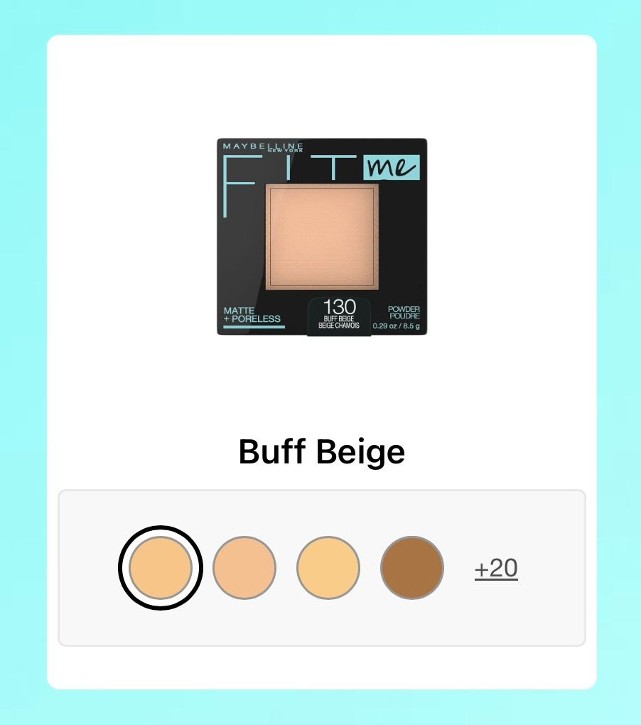 MAYBELLINE FIT ME MATTE + PORELESS POWDER True-to-tone coverage blurs pores for a natural matte finish and shine control.