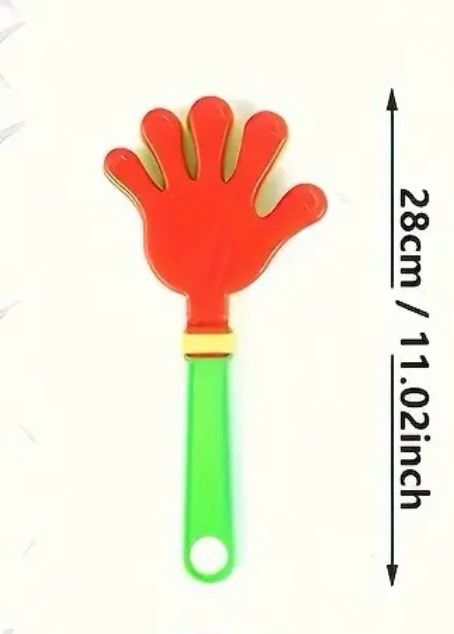 4pcs Thick Clappers in Large, - For The Slap - Durable Plastic Palm Clappers for Cheering, Crowd support.