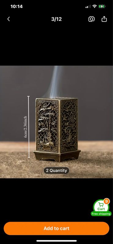 Plum Blossom, Orchid, Bamboo Chrysanthemum Design Metal Incense Holder, Suitable for Home AromaRelax, Alloy Incense Burner Stand