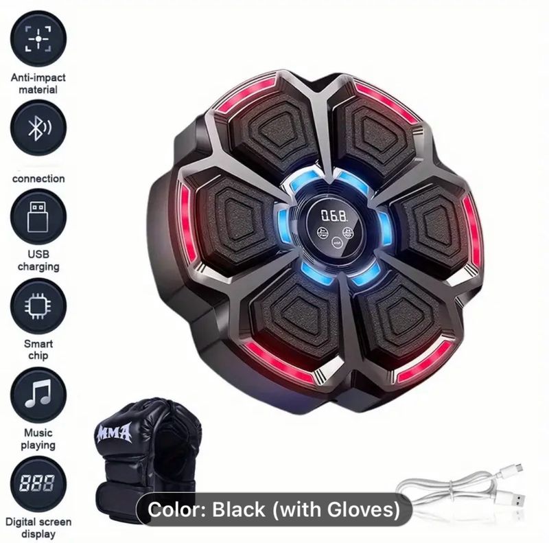 Boxing Machine, Wall Mounted Boxing Machine, Height Adjustable, LED Intelligent Counting, 9 Modes For Speed Adjustment,