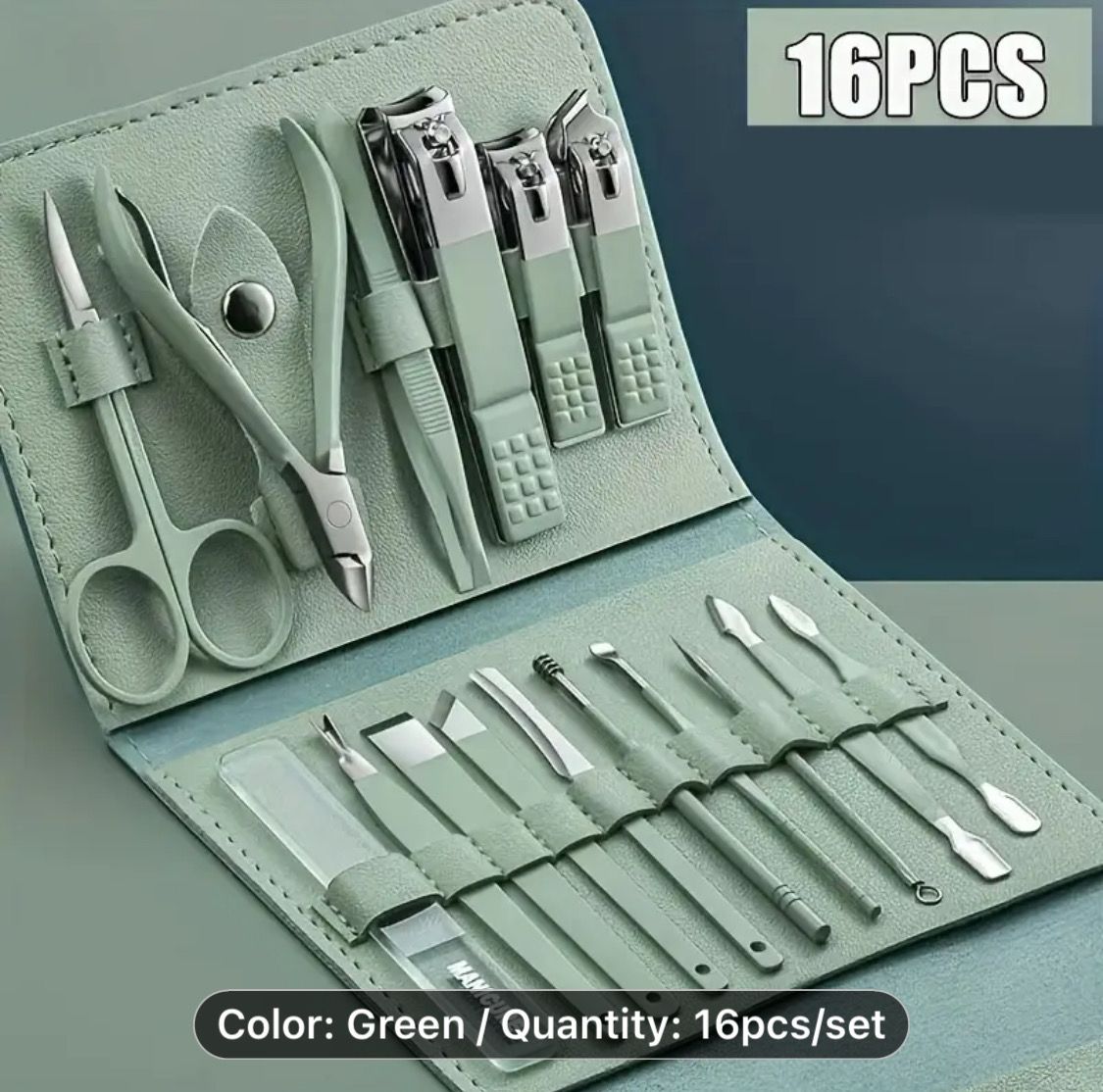 Professional Nail Clipper Set with Travel Case - Includes Cuticle Nippers & Cutter, Manicure and Pedicure Kit for Hands, Feet & Nails Care