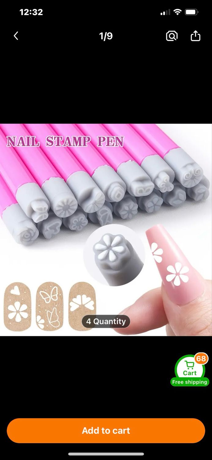 Nail Art Stamp Pen Set, Flower Butterfly Pattern Nail Transfer Print Tool, Non-Alcoholic Nail Stamping Kit, 4/6/10/15pcs/Set, Paint, Stain, Polish