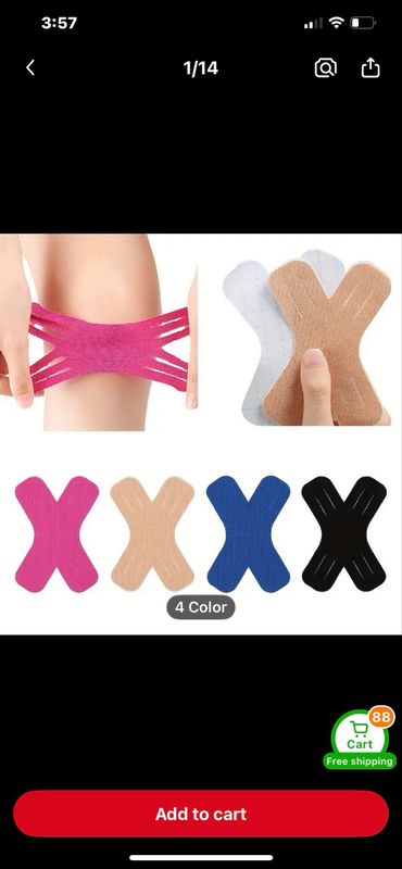 20pcs Kinesiology Tape, Elastic Sports Waterproof Muscle Tape, For Knee Shoulder Elbow